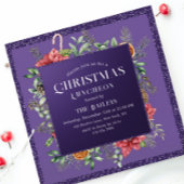 クリスマスホリデーランチョンホテルグリッターウィンターフローラ 招待状