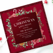 クリスマスホリデーランチョンホテルグリッターウィンターフローラ 招待状