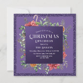 クリスマスホリデーランチョンホテルグリッターウィンターフローラ 招待状 (正面)