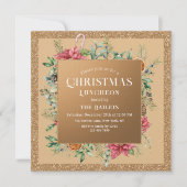 クリスマスホリデーランチョンホテルグリッターウィンターフローラ 招待状 (正面)