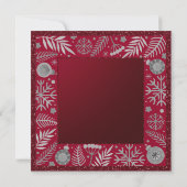 クリスマスホリデーランチョンホテルグリッターウィンターフローラ 招待状 (裏面)