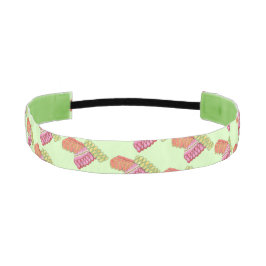 クリスマスホリデーリボンキャンディクリスマスグルメプリント アスレチックヘッドバンド