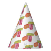 クリスマスホリデーリボンキャンディクリスマスグルメプリント パーティーハット (左)