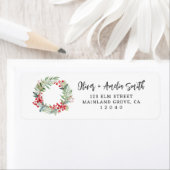 クリスマスホリデーリースリターンラベル ラベル (インサイチュ)