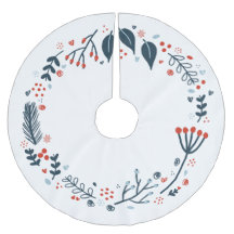 クリスマスホリデーリース赤と青