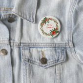 クリスマスホリデーリース 缶バッジ (インサイチュ)