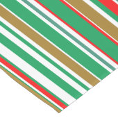 クリスマスホリデーレッドグリーンと金ゴールド ミディアムテーブルランナー (コーナー)