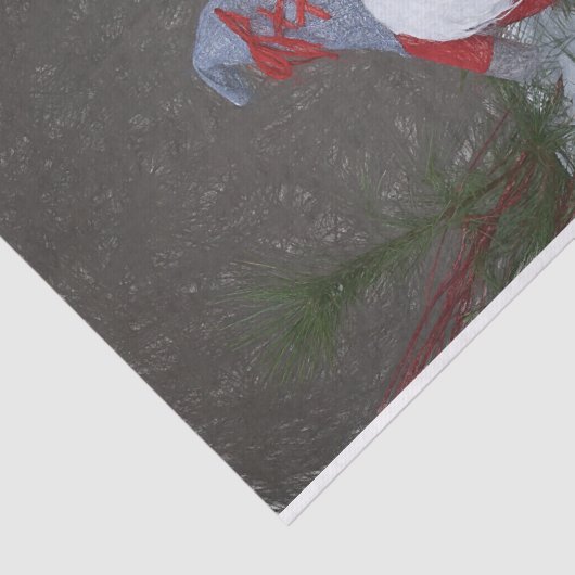 クリスマスホリデーレッドグレー素朴格言 薄葉紙 (詳細)