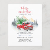 クリスマスホリデーレッドトラックの移動発表 (正面)