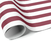 クリスマスホリデーレッドホワイトストライプズ ラッピングペーパー (ロールコーナー)