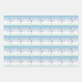 クリスマスホリデーレディーランナー© ラッピングペーパーシート (正面3)