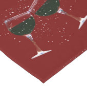 クリスマスホリデーワインテーブルランナー ショートテーブルランナー (コーナー)