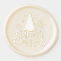 クリスマスホリデーワックスシールステッカー