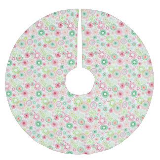 クリスマスホリデーヴィンテージらせん状 ブラッシュドポリエステルツリースカート