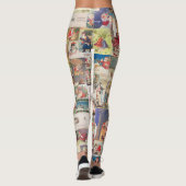 クリスマスホリデーヴィンテージサンタハガキ レギンス (裏面)