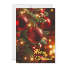 クリスマスホリデーヴィンテージレッドオーナメント