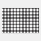 クリスマスホリデーヴィンテージレッドカーバーンツリーブラック ラッピングペーパーシート (正面3)