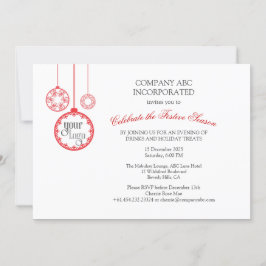 クリスマスホリデー企業のパーティの招待状 招待状