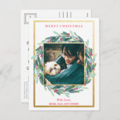 クリスマスホリデー写真はがき シーズンポストカード (正面/裏面)