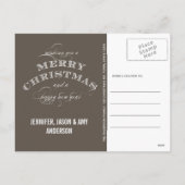 クリスマスホリデー写真はがき | タウペ シーズンポストカード (裏面)