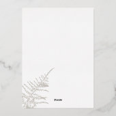 クリスマスホリデー写真カード 箔招待状 (裏面)