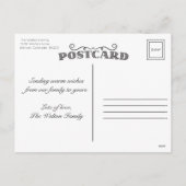 クリスマスホリデー冬の写真はがき シーズンポストカード (裏面)