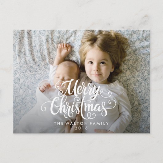 クリスマスホリデー冬の写真はがき シーズンポストカード (正面)