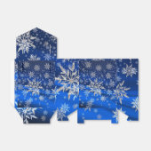 クリスマスホリデー冬の雪片フェイスボックス フェイバーボックス (折り畳みなし)