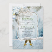 クリスマスホリデー婚約パーティ 招待状 (正面)