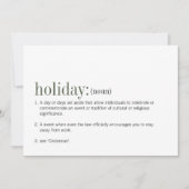 クリスマスホリデー定義ホリデーカード シーズンカード (正面)