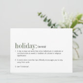 クリスマスホリデー定義ホリデーカード シーズンカード (スタンド正面)