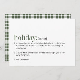 クリスマスホリデー定義ホリデーカード シーズンカード