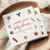 クリスマスホリデー小メリーさな赤ちゃんシャワー スタンダードランチョンナプキン