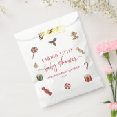 クリスマスホリデー小メリーさな赤ちゃんシャワー フェイバーバッグ (封をした状態)