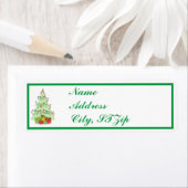 クリスマスホリデー差出人住所ラベル ラベル (インサイチュ)