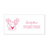 クリスマスホリデー差出人住所自己スタンプ セルフインキングスタンプ (デザイン)