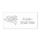 クリスマスホリデー差出人住所 セルフインキングスタンプ (デザイン)