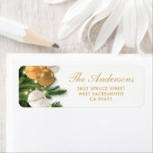 クリスマスホリデー差出人住所 ラベル (インサイチュ)