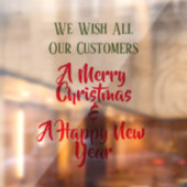 クリスマスホリデー店舗用フロント装飾 ウィンドウサイン (シート2)