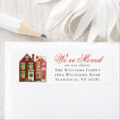 クリスマスホリデー引っ越しました |新しいホーム ラベル (インサイチュ)