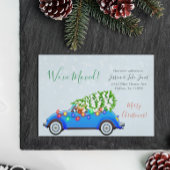 クリスマスホリデー引越し告知引っ越しました 案内ポストカード