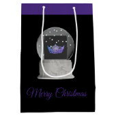 クリスマスホリデー恋しく思抱き枕アメリカスノーグローブ ミディアムペーパーバッグ (裏面)