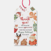 クリスマスホリデー感謝家族 ギフトタグ (正面)