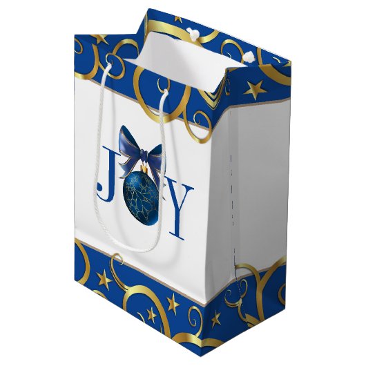 クリスマスホリデー抱き枕ジョイオーナメント ミディアムペーパーバッグ (正面アングル)