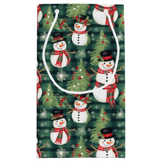 クリスマスホリデー抱き枕 スモールペーパーバッグ (裏面)