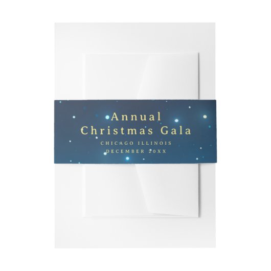 クリスマスホリデー招待状用帯 招待状ベリーバンド (正面例)