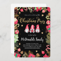 クリスマスホリデー招待状