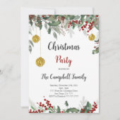 クリスマスホリデー招待状 招待状 (正面)