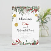 クリスマスホリデー招待状 招待状 (スタンド正面)