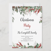 クリスマスホリデー招待状 招待状 (正面)